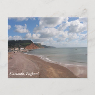 Sidmouth Beach Postcard