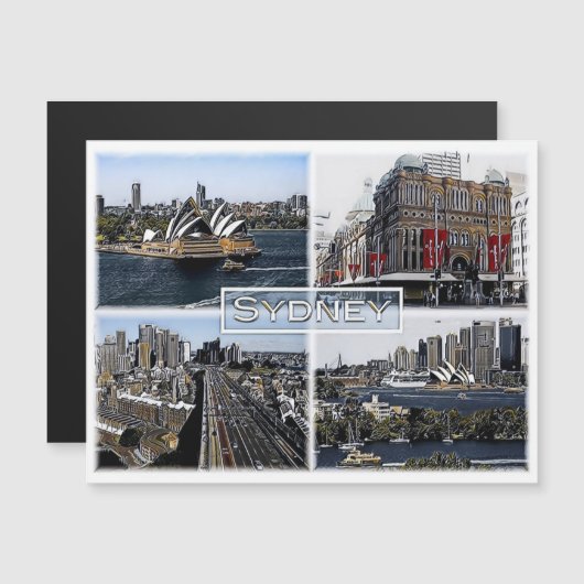Sidney - Australia - Mosaic - (Front/Back)