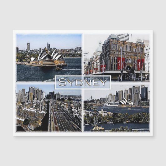 Sidney - Australia - Mosaic - (Front)