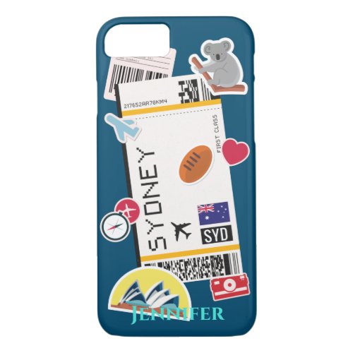 Sidney Australia Travel Stickers iPhone 87 Case