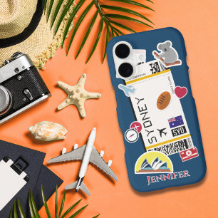 Sidney Australia Travel Stickers iPhone 17 Case