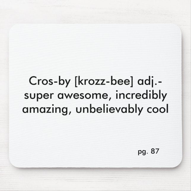 sidney crosby definition mouse pad (Front)