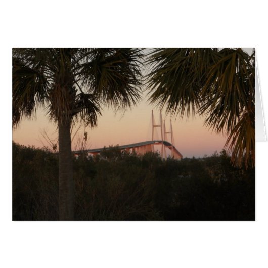 Sidney Lanier Bridge at Sunset Cards (Front Horizontal)