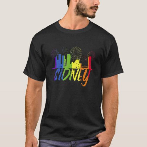 Sidney Pride Skyline  Pride Parade Sidney T_Shirt