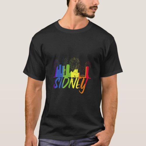 Sidney Pride Skyline  Pride Parade Sidney  T_Shirt
