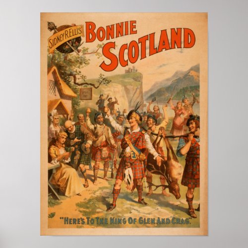Sidney R Ellis Bonnie Scotland Scottish Play 2 Poster