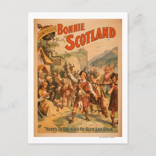 Sidney R Ellis Bonnie Scotland Scottish Play 3 Postcard