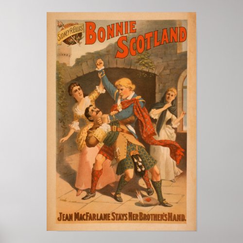 Sidney R Ellis Bonnie Scotland Scottish Play 3 Poster
