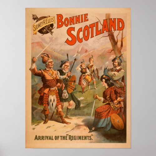 Sidney R Ellis Bonnie Scotland Scottish Play 4 Poster