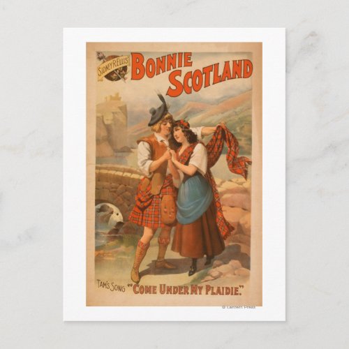 Sidney R Ellis Bonnie Scotland Scottish Play Postcard