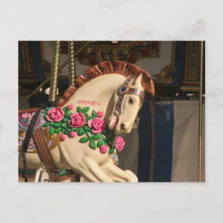 Sidney the Carousel Horse Postcard