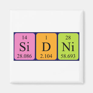 Sidni periodic table name magnet
