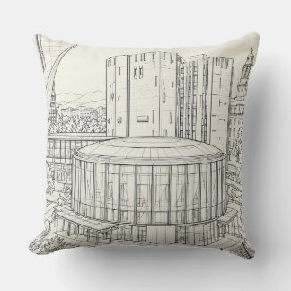 Sie Welcome Center Denver Colorado Throw Pillow