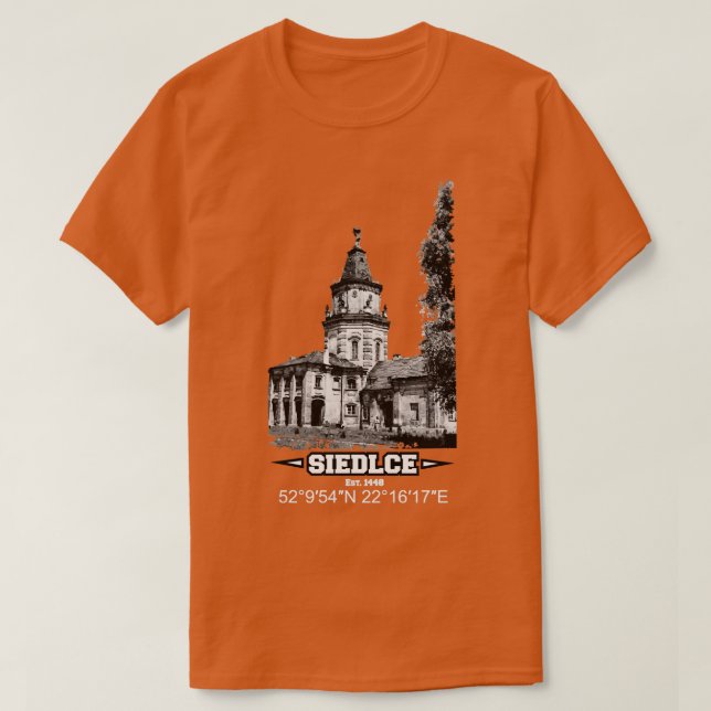 Siedlce Town Est 1448 T-Shirt (Design Front)