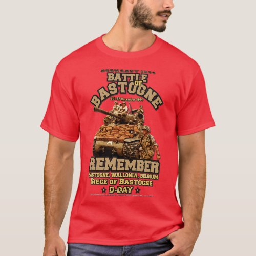 Siege of Bastogne 1944 Battle of Bastogne T_Shirt