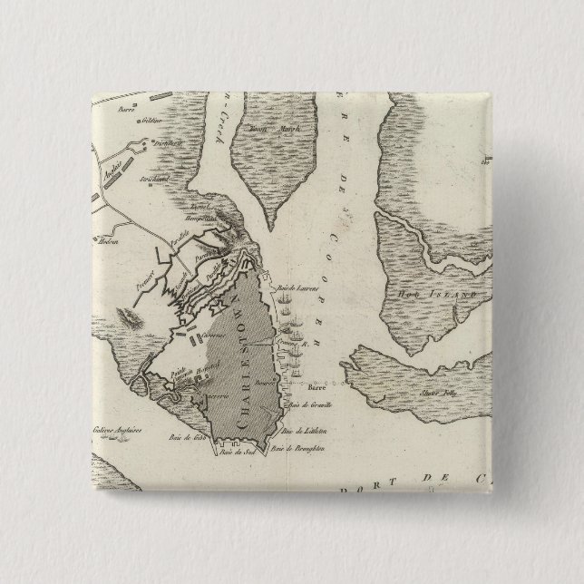 Siege of Charleston Pinback Button (Front)