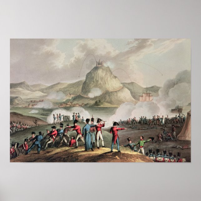 Siege of San Sebastian,  engraved by Thomas Poster (Front)