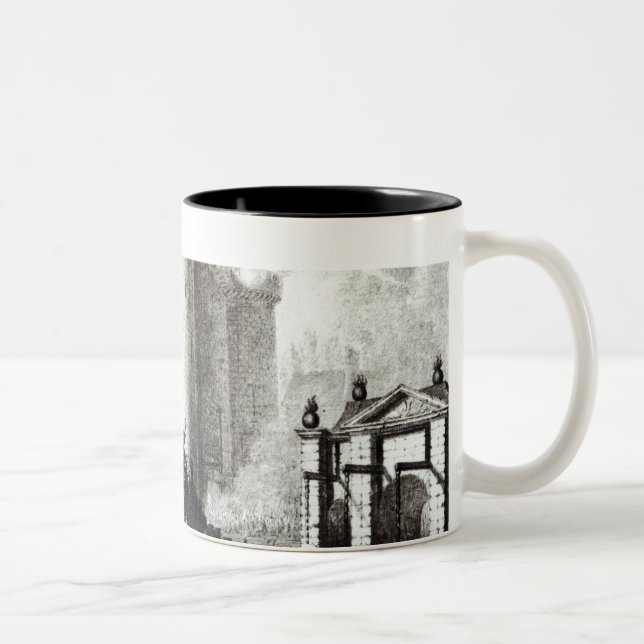 Siege of the Bastille, 14th July 1789 Two-Tone Coffee Mug (Right)