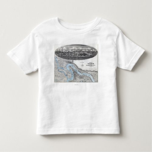 Siege of Vicksburg _ Civil War Panoramic Map 3 Toddler T_shirt