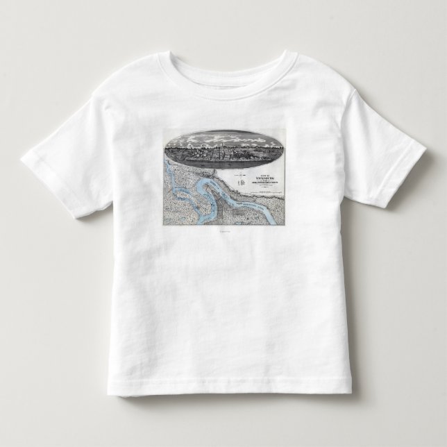 Siege of Vicksburg - Civil War Panoramic Map 3 Toddler T-shirt (Front)