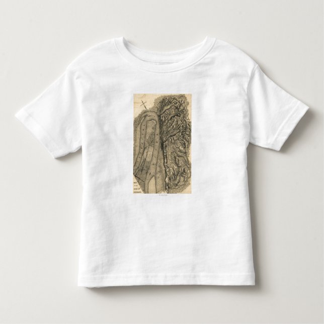 Siege of Vicksburg - Civil War Panoramic Map Toddler T-shirt (Front)