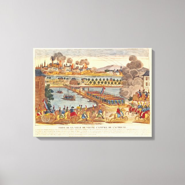 Siege of Vienna, 10th May 1809 Canvas Print (Front)