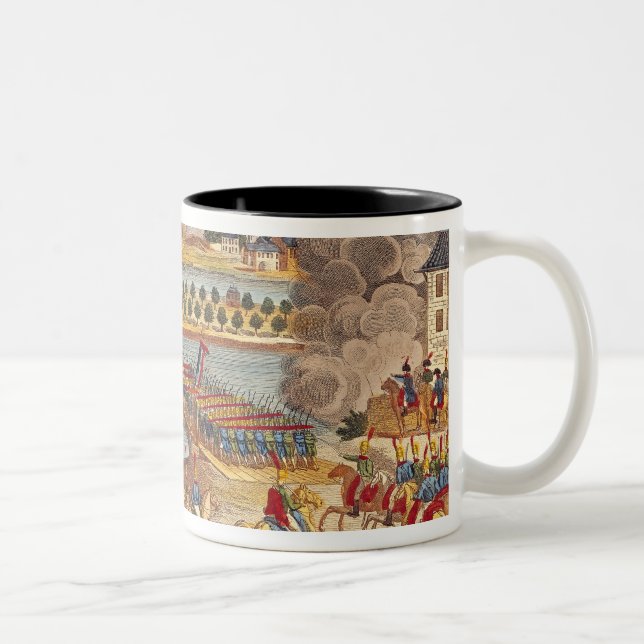 Siege of Vienna, 10th May 1809 Two-Tone Coffee Mug (Right)