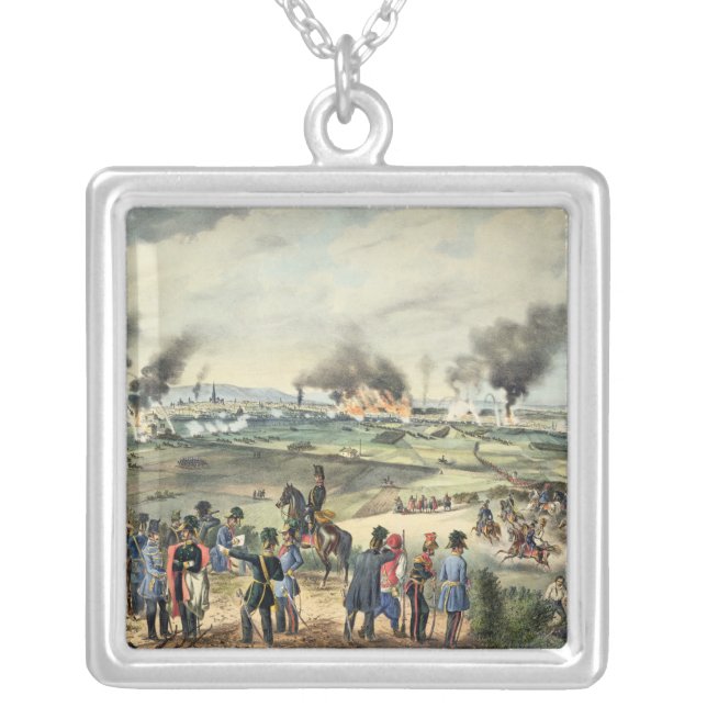 Siege of Vienna, 28th October 1848 Silver Plated Necklace (Front)