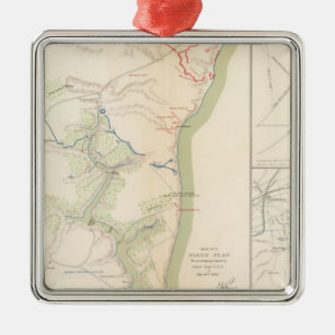 Siege of Yorktown Metal Ornament