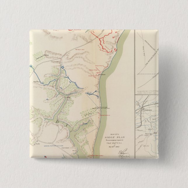 Siege of Yorktown Pinback Button (Front)