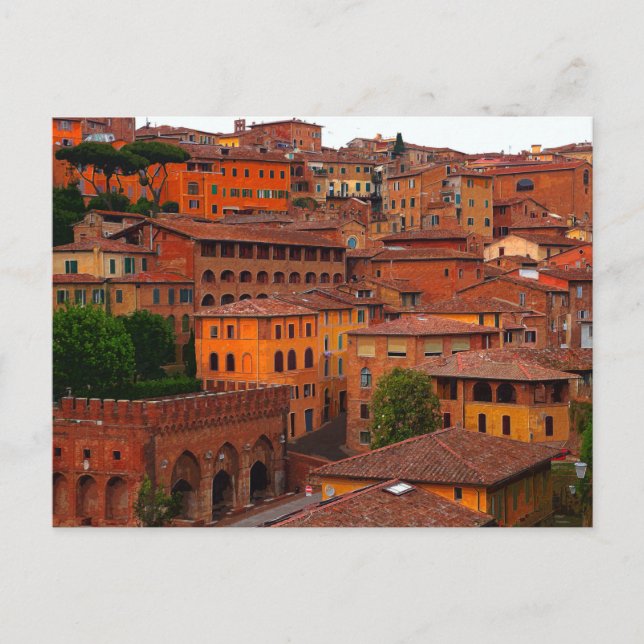 Siena Cityscape Tuscany Italy Postcard (Front)