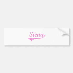 Siena Classic Style Name Bumper Sticker