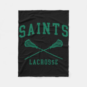 Siena College Saints Lacrosse Throwback Retro Cros Fleece Blanket