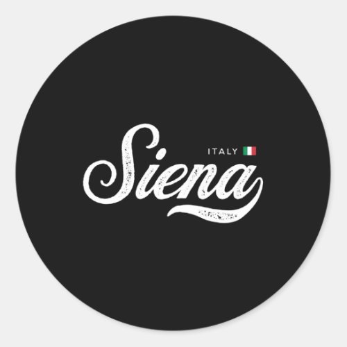 Siena Italy Classic Round Sticker