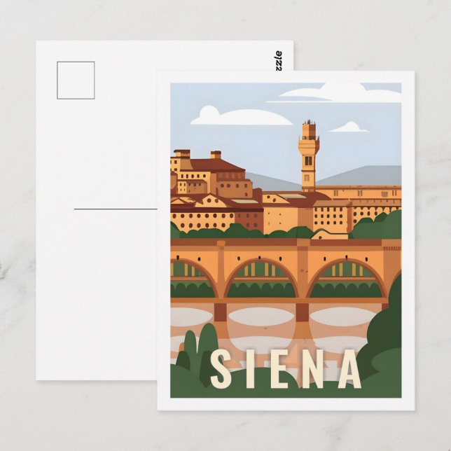 Siena Italy Famous Travel Place Postcard (Front/Back)