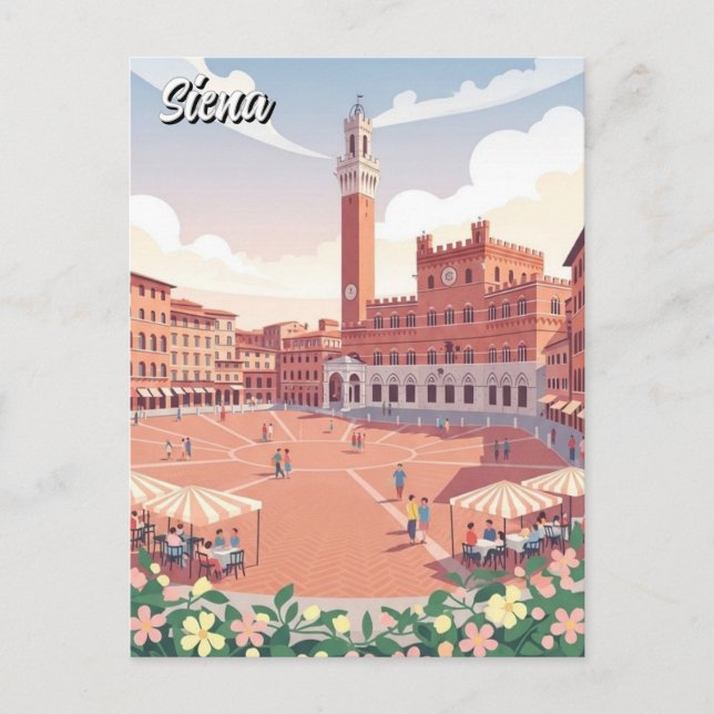Siena Italy Travel Postcard (Front)