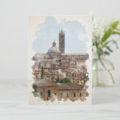 Siena Italy Watercolor Art (Standing Front)