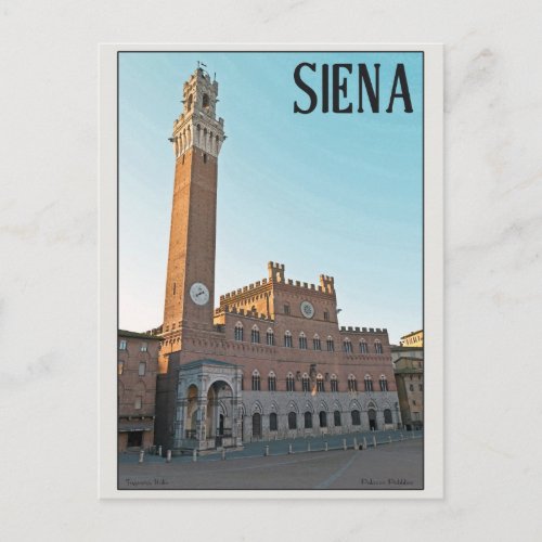Siena _ Palazzo Pubblico Morning Postcard