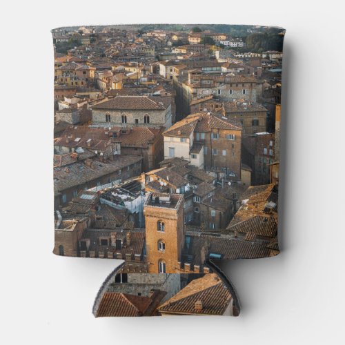 Siena Sunset Red Roof Panorama Can Cooler