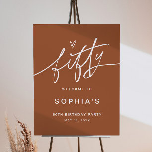 SIENNA 50th Birthday Party Welcome Sign