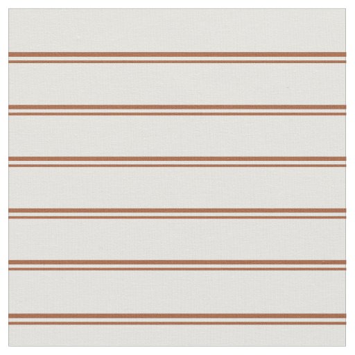 Sienna and Light Cyan Pattern of Stripes Fabric