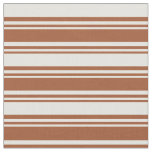 Sienna and Light Yellow Striped/Lined Pattern Fabric