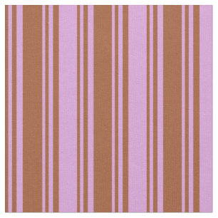 Sienna and Plum Colored Stripes Fabric