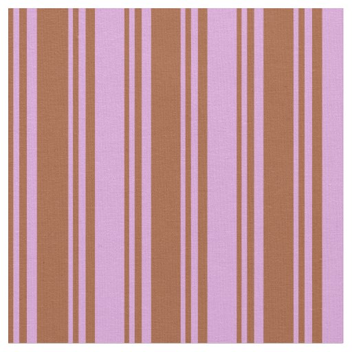 Sienna and Plum Colored Stripes Fabric
