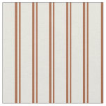 [ Thumbnail: Sienna & Beige Colored Pattern Fabric ]