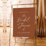 SIENNA Bridal Shower Welcome Sign 18x24 Foam Board<br><div class="desc">The Sienna Collection perfectly captures the essence of a bohemian, rustic, western or desert celebration. The collection features a modern script font that lends a touch of elegance and sophistication to the warm terracotta hues used throughout the collection. This collection is perfect for anyone who wants to convey a sense...</div>