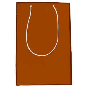 Sienna Brown background ready to customize Medium Gift Bag