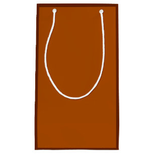 Sienna Brown background ready to customize Small Gift Bag