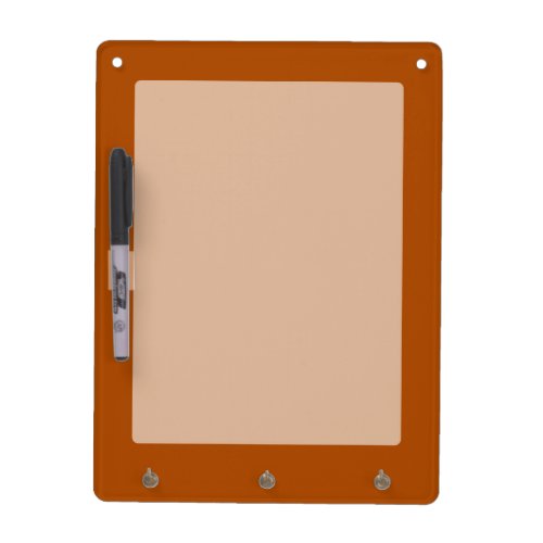 Sienna brown color accent ready to customize Dry_Erase board