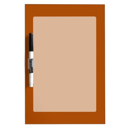 Sienna brown color accent ready to customize dry erase board